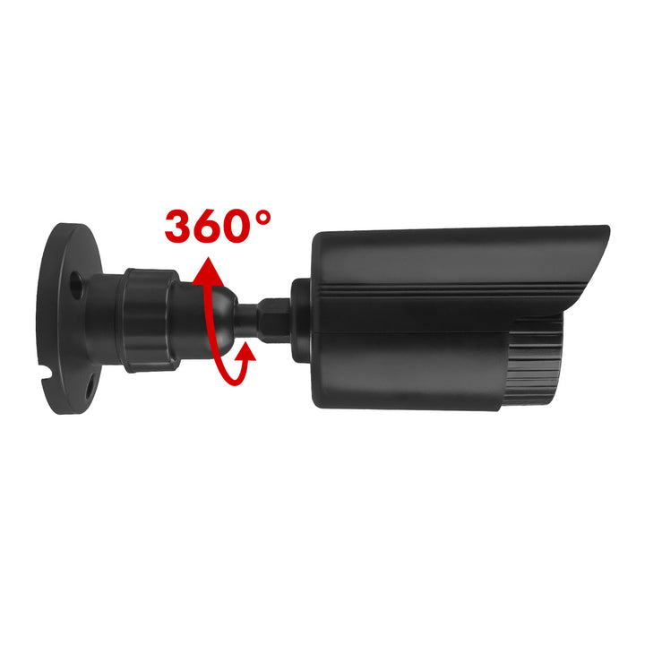 Falsa telecamera tubolare, LED IR, nera, alimentazione 2xAA (non incluse), ABS, IR1800 B