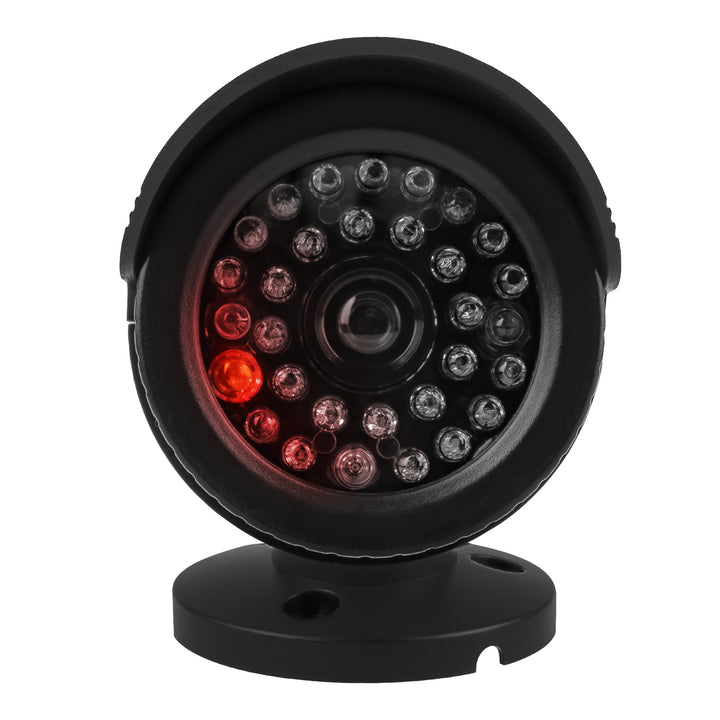 Falsa telecamera tubolare, LED IR, nera, alimentazione 2xAA (non incluse), ABS, IR1800 B