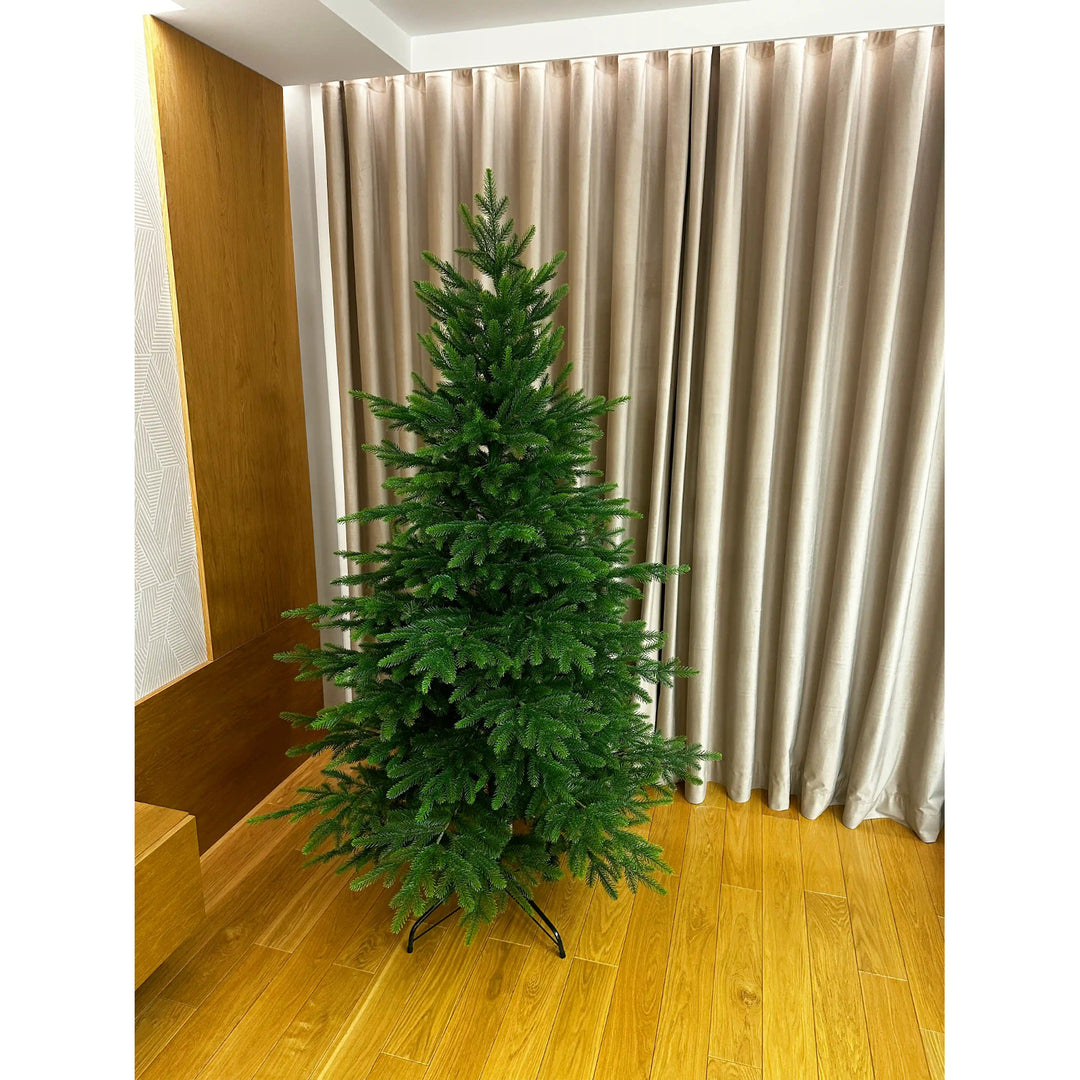 Albero di Natale artificiale, abete naturale del Caucaso, PVC + PE, altezza 190 cm