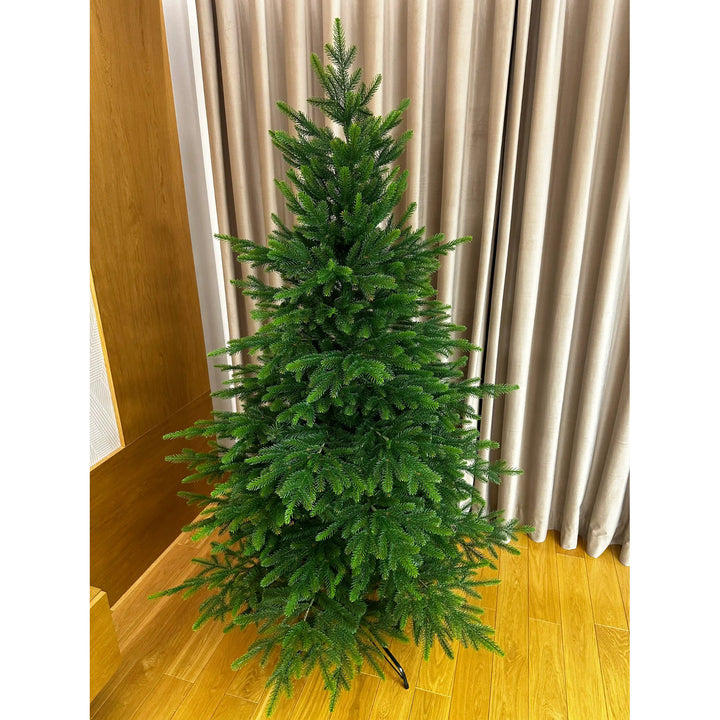 Albero di Natale artificiale, abete rosso naturale del Caucaso, PVC + PE, altezza 160 cm