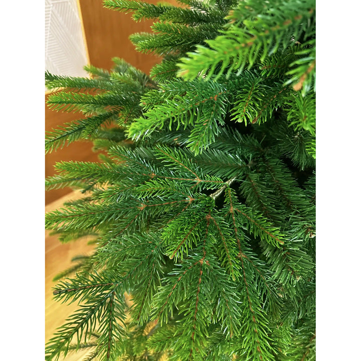Albero di Natale artificiale, abete rosso naturale del Caucaso, PVC + PE, altezza 160 cm