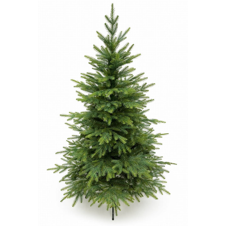 Albero di Natale artificiale, abete rosso naturale del Caucaso, PVC + PE, altezza 160 cm