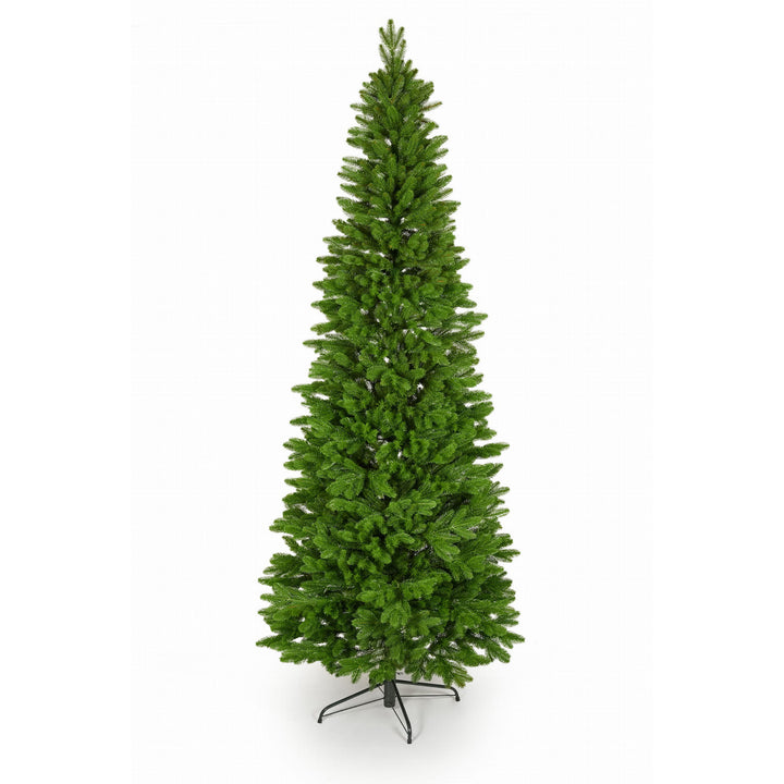 Albero di Natale artificiale, abete rosso a colonna, rami in PE, altezza 240 cm