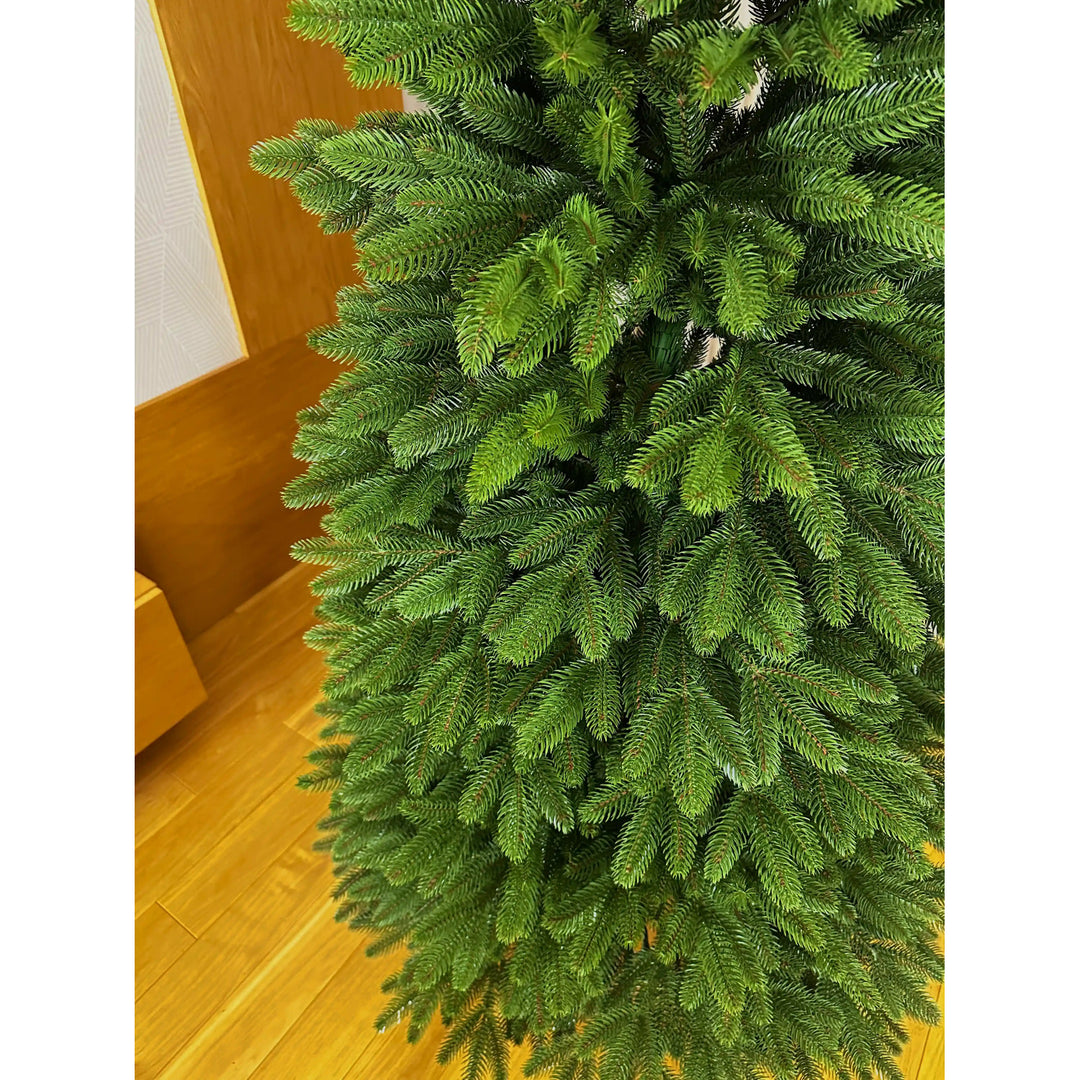 Albero di Natale artificiale, abete colonnare, rami in PE, altezza 210 cm