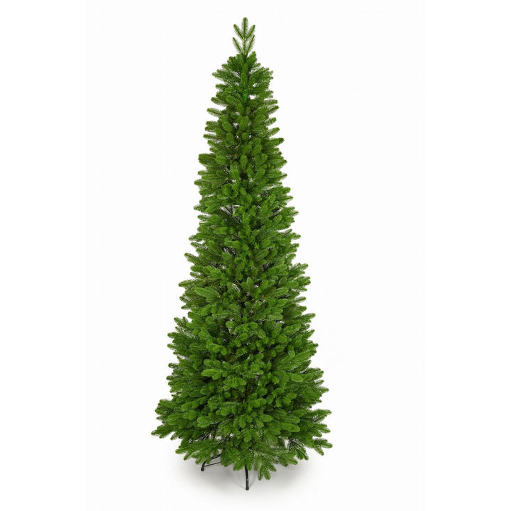 Albero di Natale artificiale, abete colonnare, rami in PE, altezza 210 cm