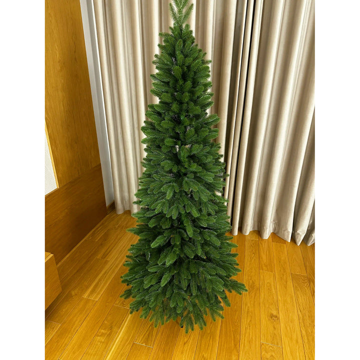 Albero di Natale artificiale, abete rosso colonnare, rami in PE, altezza 180 cm