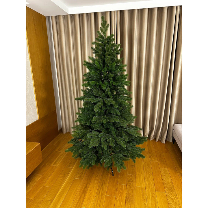 Albero di Natale artificiale, abete naturale, 100% PE, altezza 200 cm