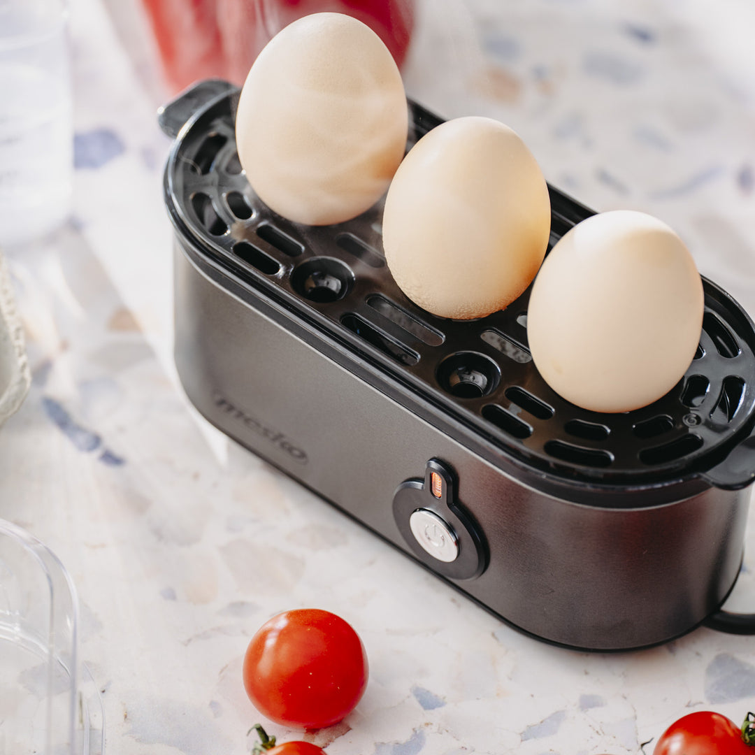 Cuociuova Mesko per 3 uova, potenza 210W, fase di cottura selezionabile, indicatore luminoso, MS 4485