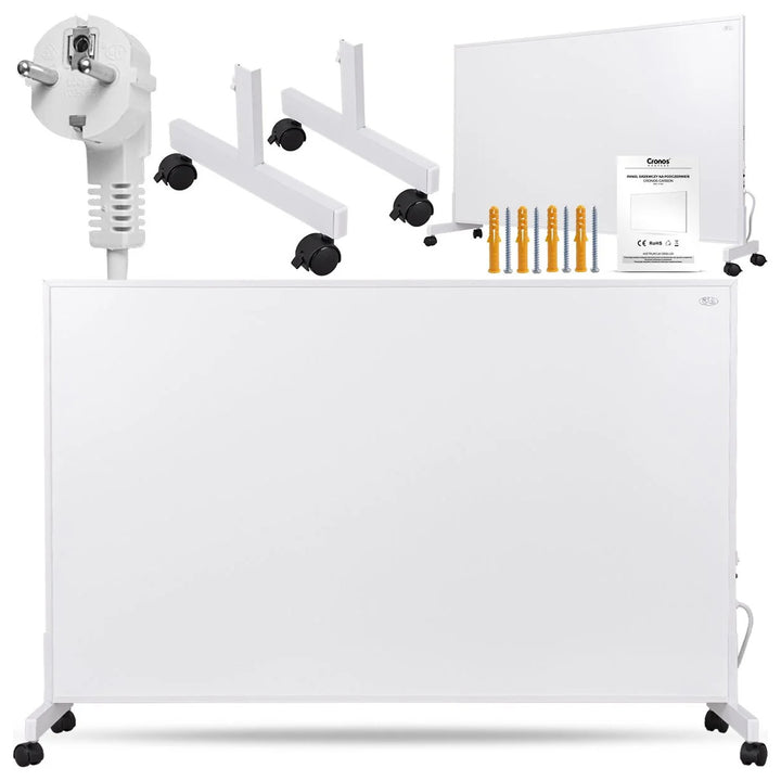 Riscaldatore a infrarossi Cronos, 1000W, superficie opaca, ultrasottile, Carbon P1000