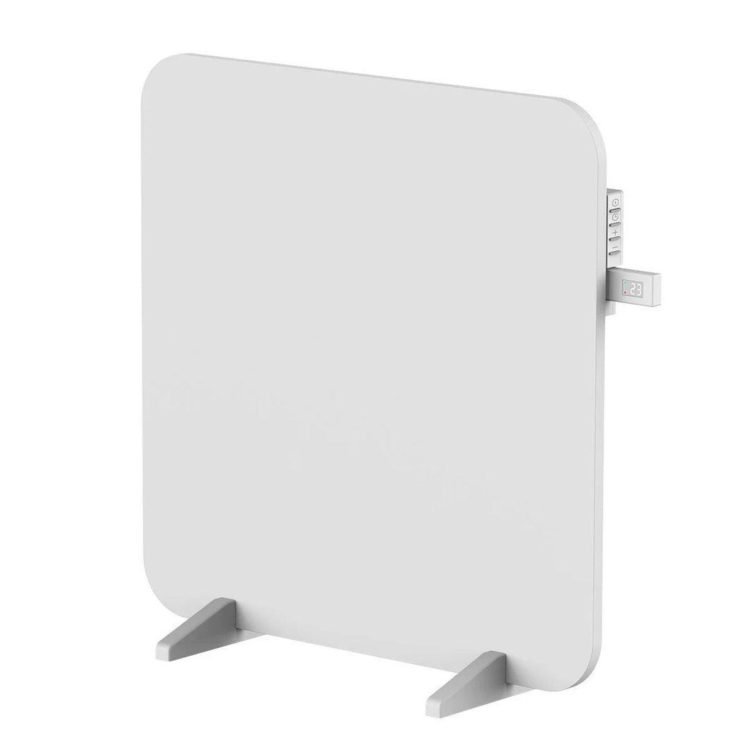 Riscaldatore a infrarossi Cronos, 450W, con termostato e telecomando, regolabile da 10°C a 50°C, a bassa perdita di energia, Titanio CR-500