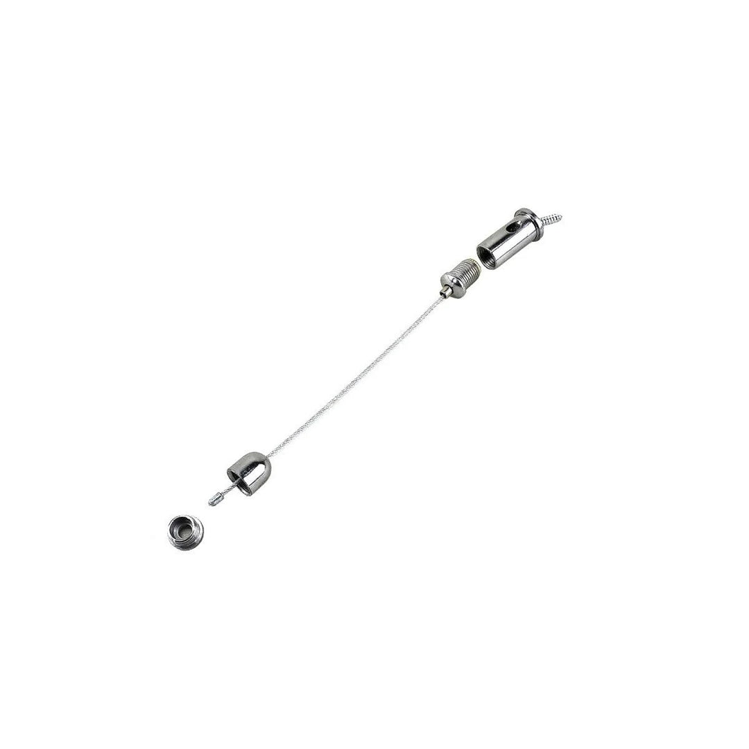 Kit di montaggio a soffitto per riscaldatori a tubo radiante Cronos, lunghezza cavo 1 m, in acciaio inox