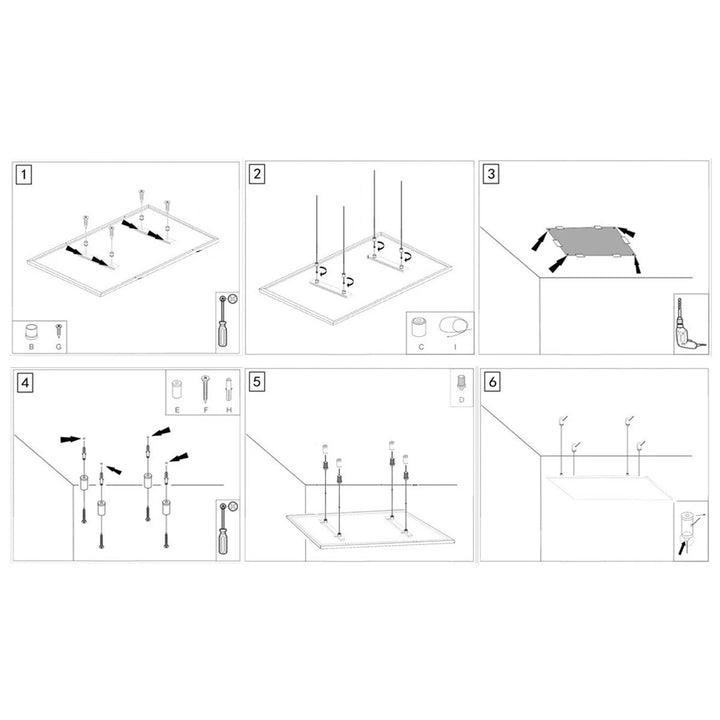 Kit di montaggio a soffitto per riscaldatori a tubo radiante Cronos, lunghezza cavo 1 m, in acciaio inox
