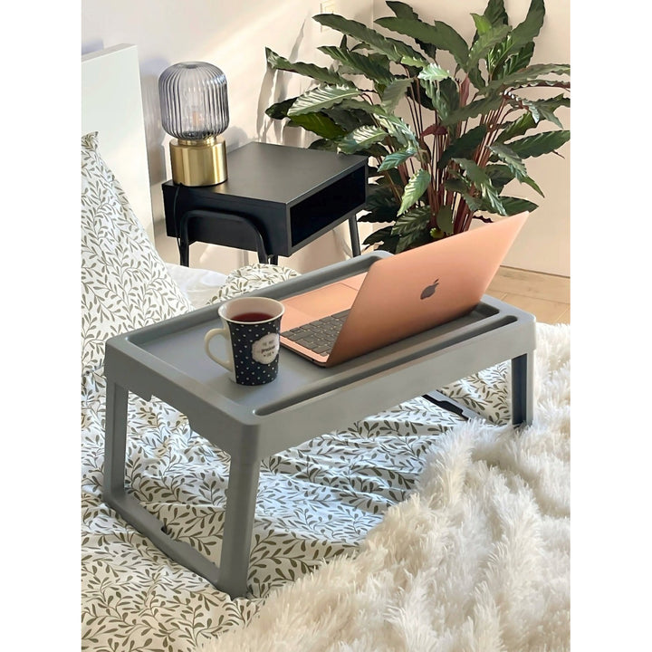 Tavolo pieghevole Practic, portatile, per letto da giardino, vassoio per la colazione, colore cappuccino, 56120722