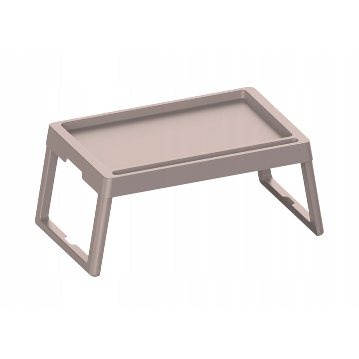 Tavolo pieghevole Practic, portatile, per letto da giardino, vassoio per la colazione, colore cappuccino, 56120722