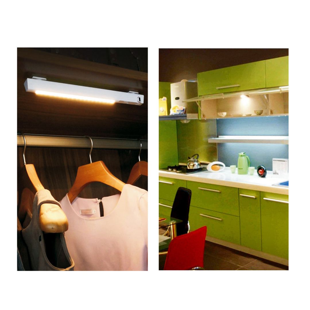 Lampada LED Maclean, con sensore mobile, gancio, ON/OFF/AUTO, temp. 4000K, portata 3m, MCE235 + 3x batterie alcaline AAA Varta Industrial