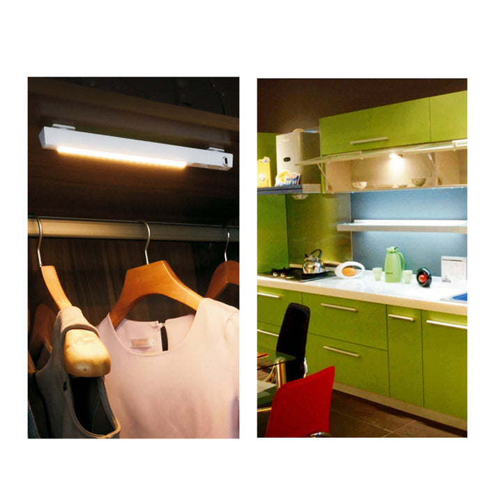 Lampada LED Maclean, con sensore mobile, gancio, ON/OFF/AUTO, temp. 4000K, portata 3m, MCE235 + 3x batterie alcaline AAA Varta Industrial