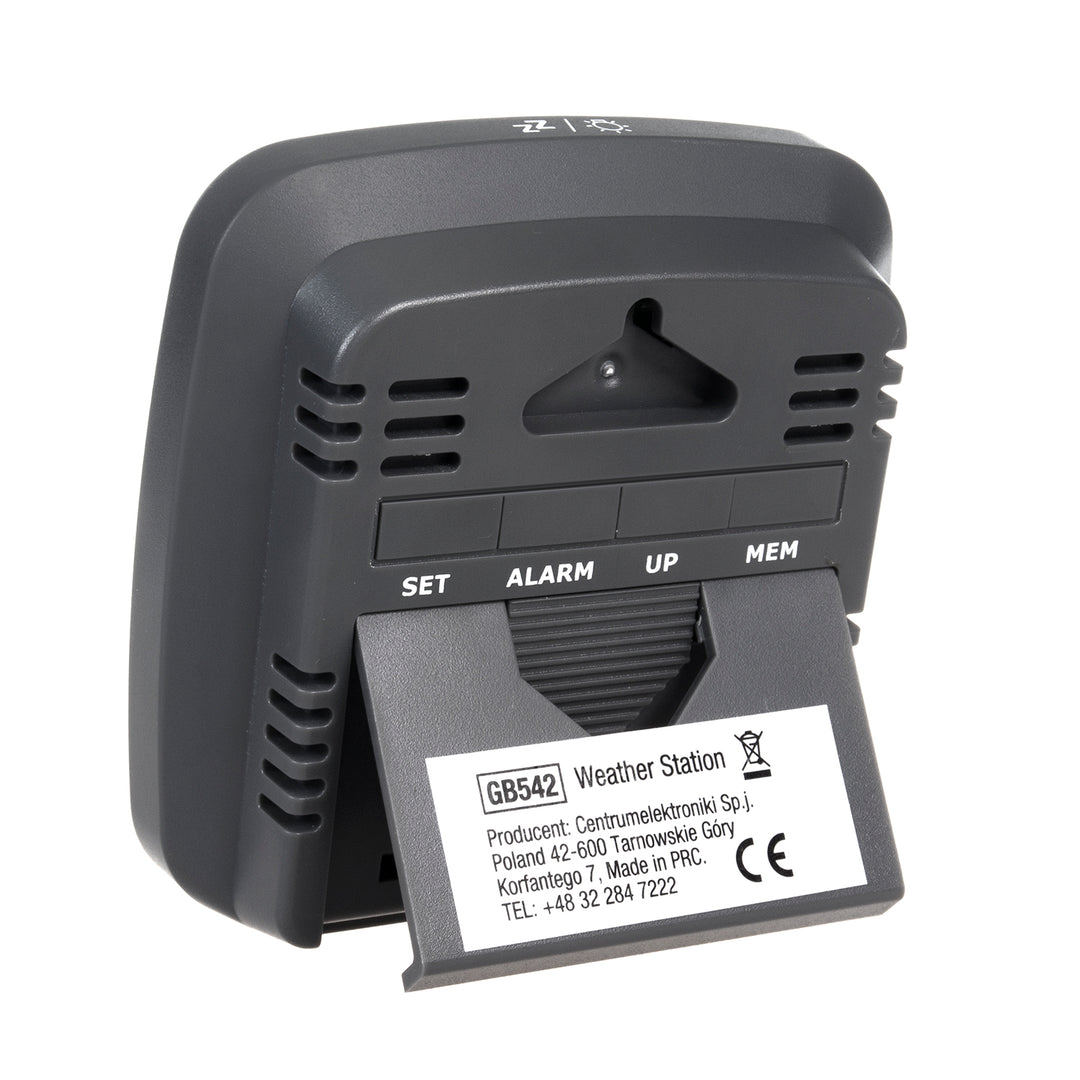 Stazione meteo wireless GreenBlue, con DCF, calendario, allarme, GB542 + 4x batterie alcaline AAA Varta Industrial