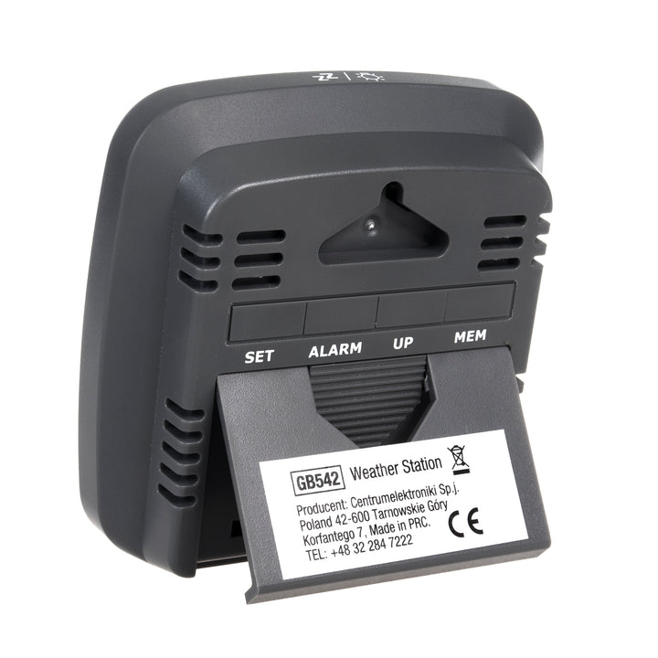 Stazione meteo wireless GreenBlue, con DCF, calendario, allarme, GB542 + 4x batterie alcaline AAA Varta Industrial
