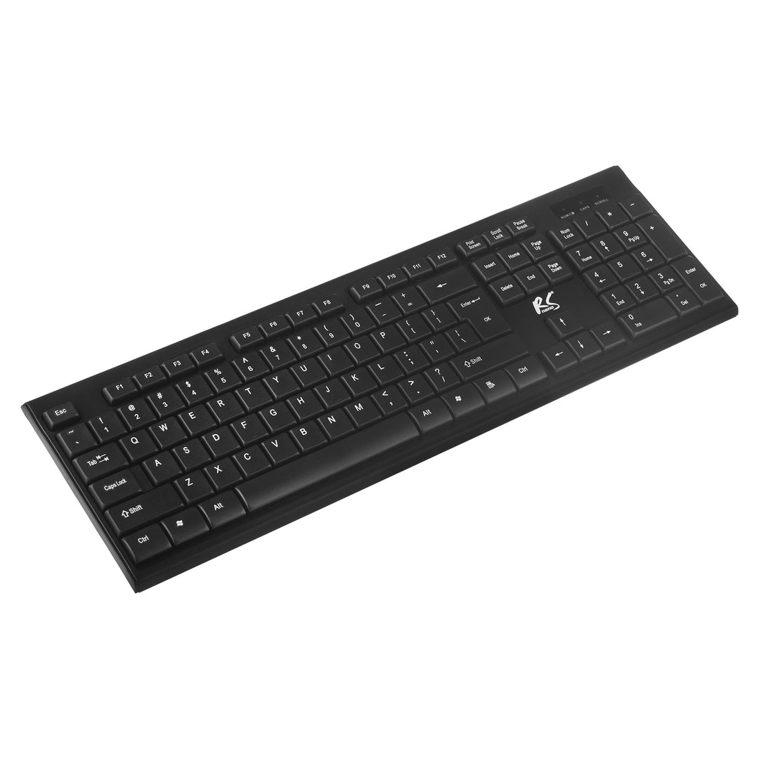 Tastiera + mouse senza fili COMBO NanoRS, RS580 + 2 batterie alcaline AAA Varta Industrial