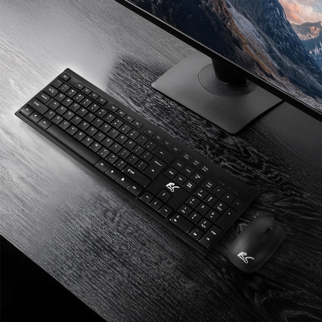 Tastiera + mouse senza fili COMBO NanoRS, RS580 + 2 batterie alcaline AAA Varta Industrial