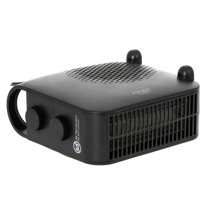 Termoventilatore Adler, 2 livelli di potenza, max 2000W, termostato, nero, AD 7725