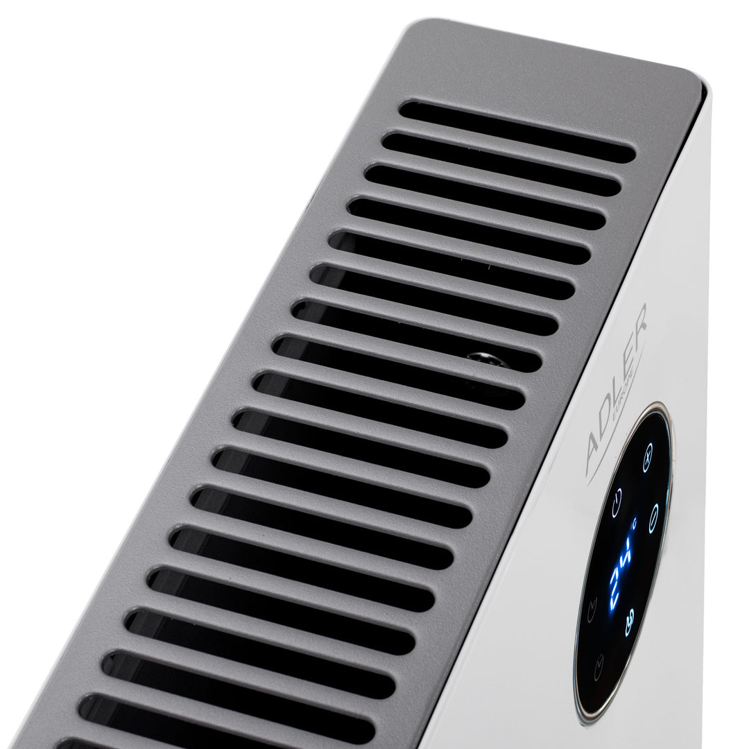 Riscaldatore Adler, display LED, telecomando, 3 livelli di riscaldamento, termostato, max 2000W, AD 7752