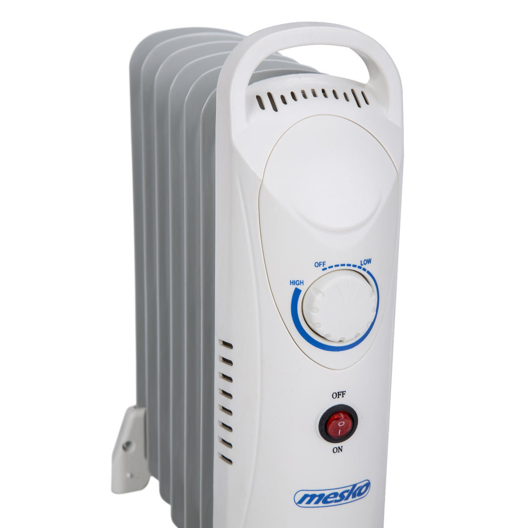 Riscaldatore ad olio Mesko, 7 costole, 800W, controllo della temperatura, grigio, MS 7804