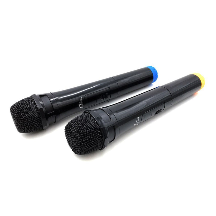 Due microfoni wireless con ricevitore USB per altoparlante con funzione karaoke, Mediatech MT395