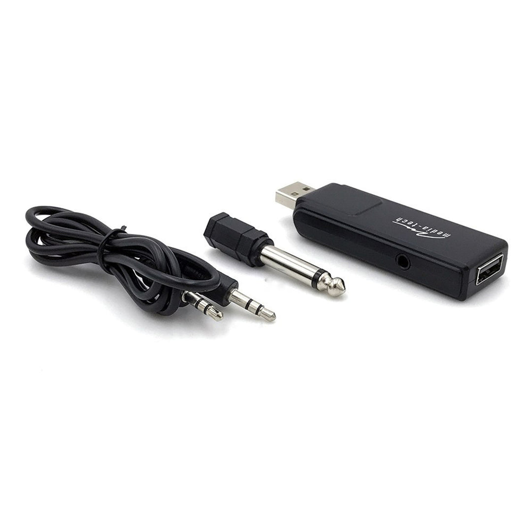 Due microfoni wireless con ricevitore USB per altoparlante con funzione karaoke, Mediatech MT395