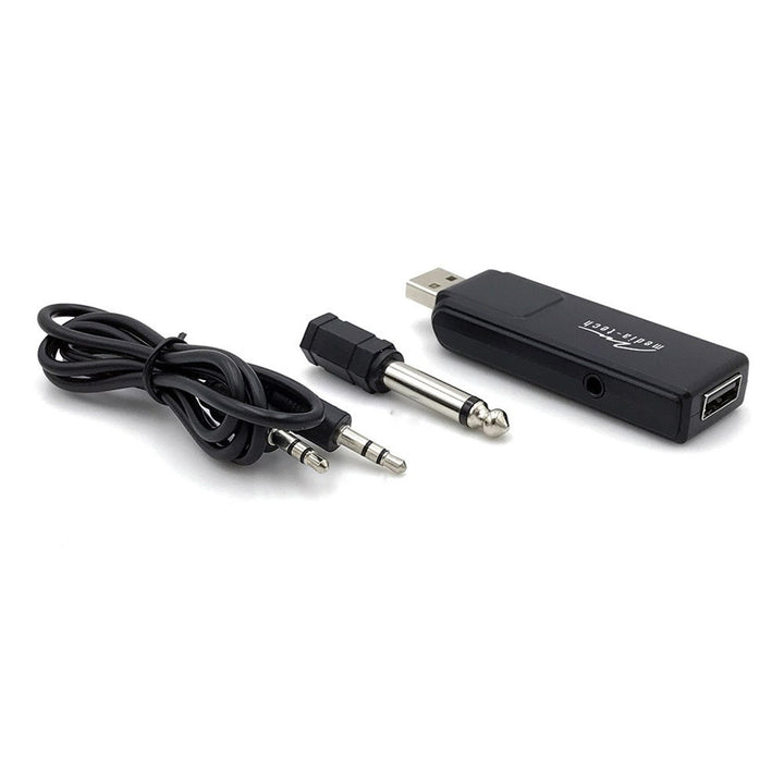 Due microfoni wireless con ricevitore USB per altoparlante con funzione karaoke, Mediatech MT395