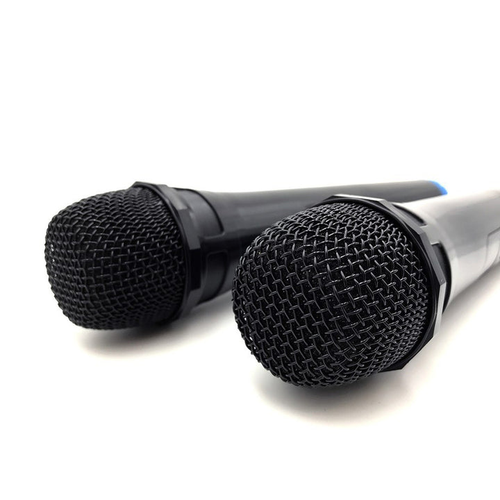 Due microfoni wireless con ricevitore USB per altoparlante con funzione karaoke, Mediatech MT395