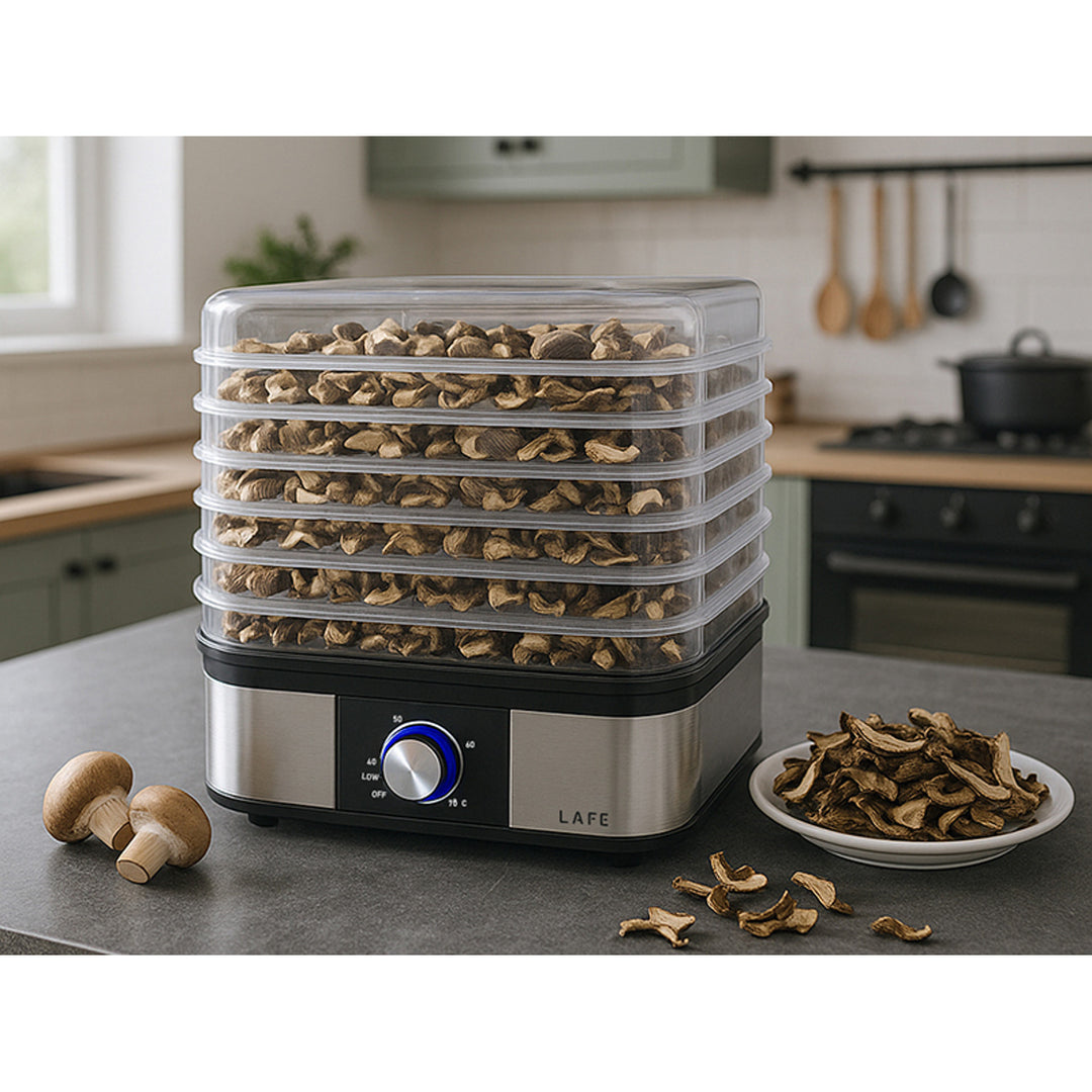 Essiccatore per funghi, frutta, verdura, 250W, 5 setacci, controllo della temperatura, NutriDry
