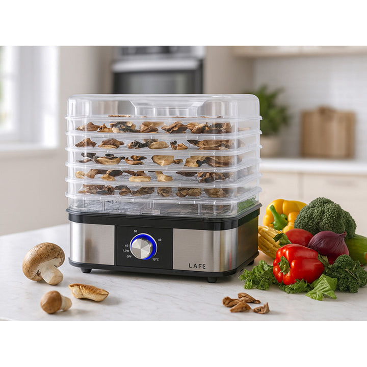 Essiccatore per funghi, frutta, verdura, 250W, 5 setacci, controllo della temperatura, NutriDry