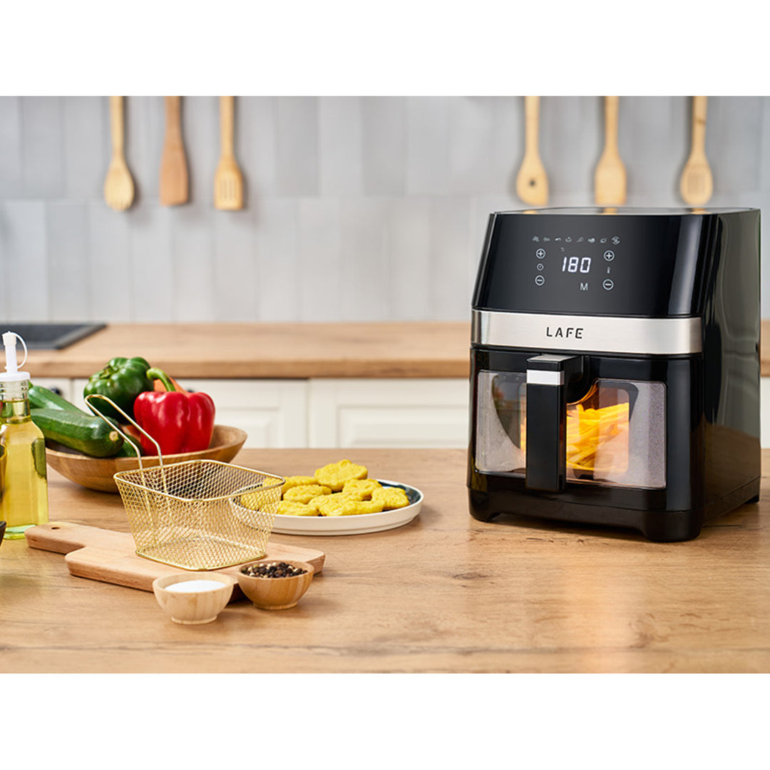 Friggitrice senza grassi Lafe, 1500W, 7 programmi, display LCD, MasterFry