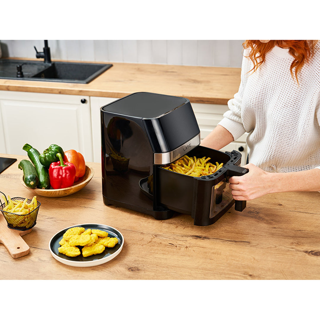 Friggitrice senza grassi Lafe, 1500W, 7 programmi, display LCD, MasterFry