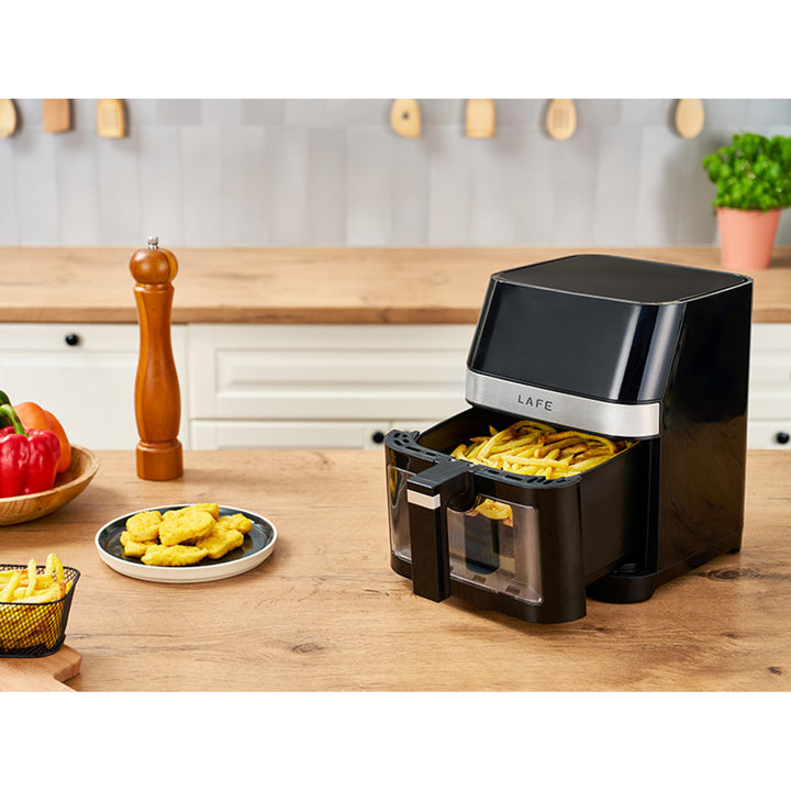 Friggitrice senza grassi Lafe, 1500W, 7 programmi, display LCD, MasterFry