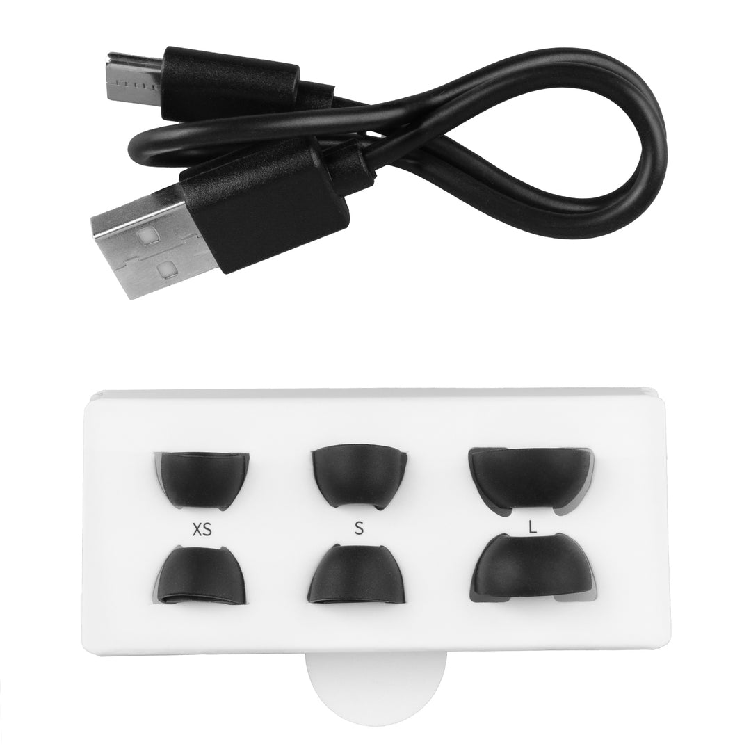 Cuffie wireless Audiocore, ANC ibrido, ENC, 6 microfoni, custodia di ricarica, Tuya, AC591 PRO