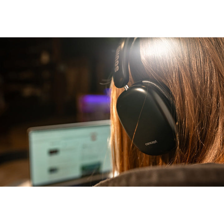 Concept SoundJoy cuffie in-ear wireless, fino a 70 ore di riproduzione, Bluetooth 5.4, ricarica rapida, cancellazione attiva del rumore fino a 33dB, nero, HS4060