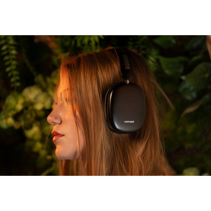 Concept SoundJoy cuffie in-ear wireless, fino a 70 ore di riproduzione, Bluetooth 5.4, ricarica rapida, cancellazione attiva del rumore fino a 33dB, nero, HS4060