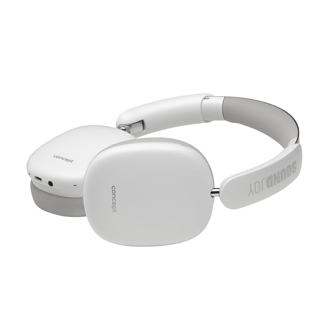 Concept SoundJoy cuffie in-ear wireless, fino a 70 ore di riproduzione, Bluetooth 5.4, ricarica rapida, cancellazione attiva del rumore fino a 33dB, bianco, HS4061