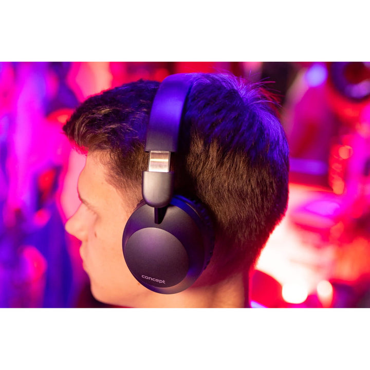Concept SoundJoy cuffie in-ear wireless, fino a 45 ore di riproduzione, Bluetooth 6.0, ricarica rapida, cancellazione attiva del rumore fino a 18dB, nero, HS4080
