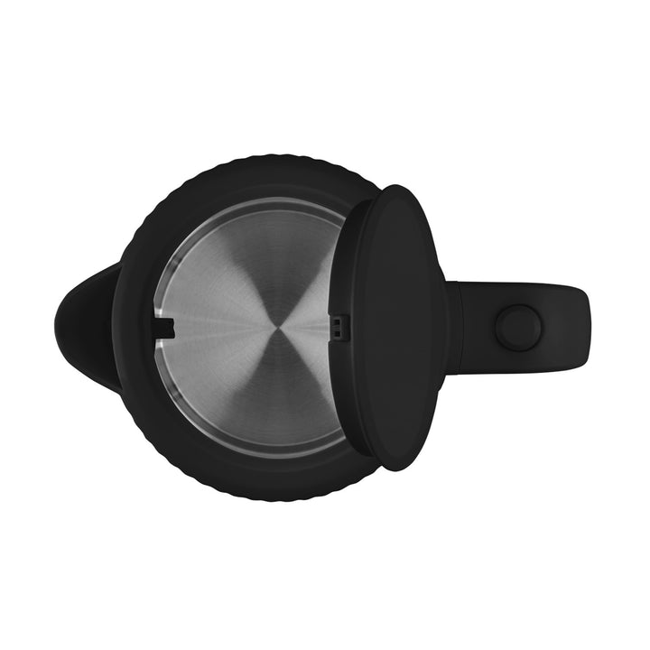 Bollitore elettrico in plastica Concept, 1,7L, design scanalato, triplo sistema di sicurezza, filtro per sedimenti, indicatore del livello dell'acqua, nero, RK2391