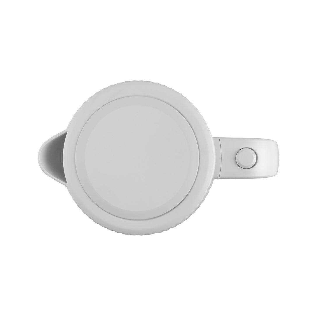 Bollitore elettrico in plastica Concept, 1,7L, design scanalato, triplo sistema di sicurezza, filtro per sedimenti, indicatore del livello dell'acqua, bianco, RK2390