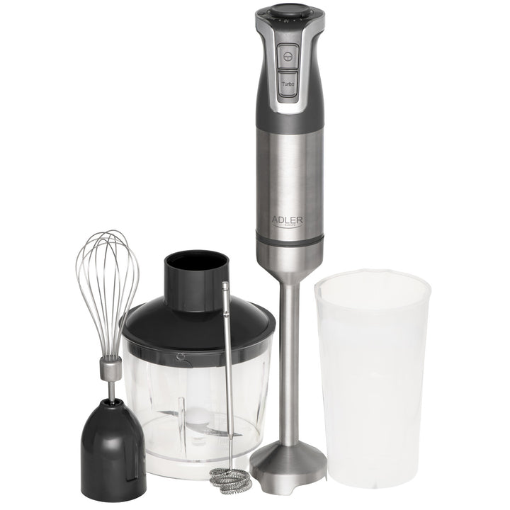 Frullatore manuale Adler, multifunzione, potenza 1800W, grigio, funzione turbo, AD 4627 g