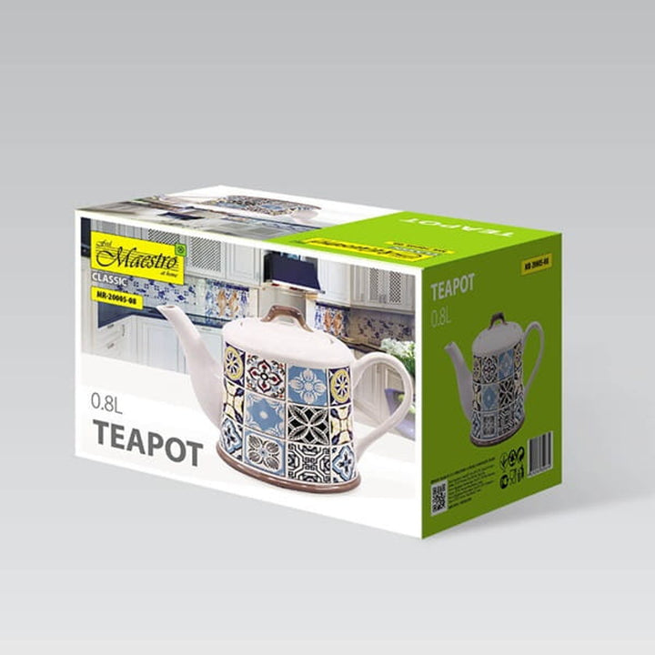 Teiera in ceramica Holiday in Porto di Maestro, capacità 800 ml, MR-20005-08