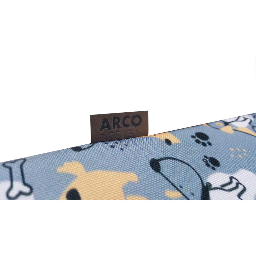 Letto a materasso per cani Bertoni XL, in schiuma, rivestimento impermeabile, motivo Cani grigi, EE146