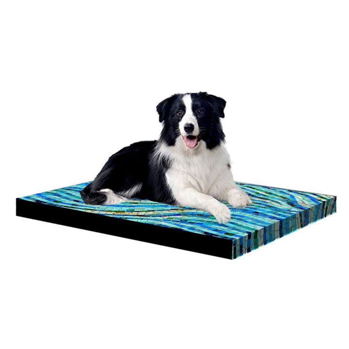 Letto a materasso per cani Bertoni XL, schiuma, rivestimento impermeabile, motivo a mosaico, EE147