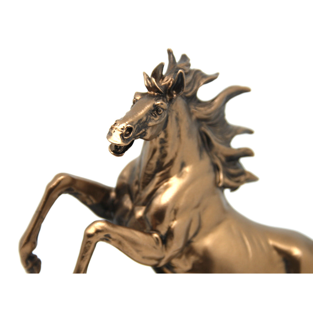 Statuetta del cavallo che salta, orologio, decorazione in bronzo, Regina Isabella