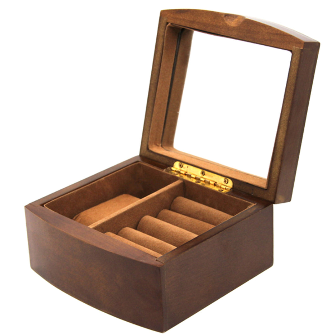 Portagioie, legno, marrone, organizer, scomparti, Queen Isabel