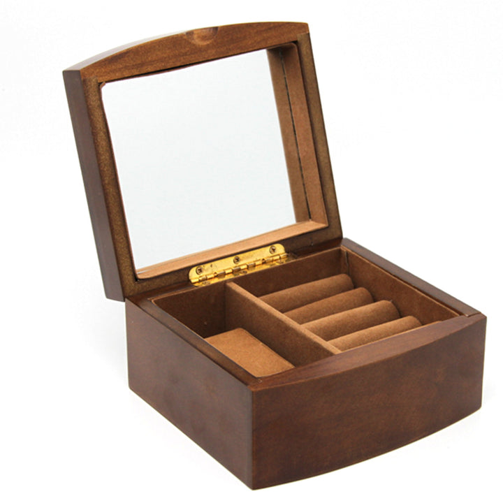 Portagioie, legno, marrone, organizer, scomparti, Queen Isabel